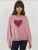 Hiccup Sweatshirt  lichtroze / donkerrood / zwart