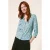 White Stuff Annie Jersey Shirt Teal Printed
