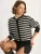 Bianco Lucci Gebreid vest  zwart / wit