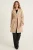 Geknoopte Midi Coat met Jas kraag