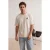 TRENDYOL MAN Heren Beige Geborduurd Kort Oversized T-shirts