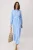 Trendyol Modest Dames Blauw Geborduurd Maxi Lang Casual Skater Modest Jurken
