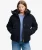 Premium Gewatteerde Corduroy Jas Met Capuchon Blauw
