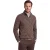 Casa Moda trui half zip bruin gemeleerd gebreid