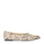 Sacha ballerina’s met slangenprint beige/bruin