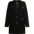 Faina Bouclé blazer Dames zwart