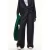 Mango wide leg broek met krijtstreep – marineblauw