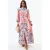 Bloemen Maxi Jurk met Knopsluiting