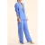 ICode Blue Suit Trousers With Buttoned Pockets Blue Ceruleum