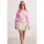 TRENDYOLMİLLA Dames Roze Effen Driekwart mouw Oversized Sweatshirts