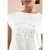 Shirt met overhangende schouder en knoopdetail