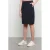 &Co Woman travelstof kokerrok marineblauw