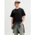 JACK & JONES ORIGINALS regular T-shirt met backprint zwart