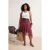 Trendyol Curve Dames Bordeaux Geruit Maxi Grote maten Rokken