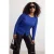 Trendyol Curve Dames Donkerblauw Effen Lang Getailleerd Grote maten Blouses