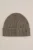 WE Fashion – Heren beanie – Regular fit – Lichtgrijs –