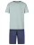 Phil & Co. Berlin Pyjama kort ‘ Classic ‘  blauw / lichtgroen