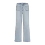 Kaffe high waist regular fit jeans light blue denim