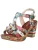 Laura Vita Sandaal  blauw / chocoladebruin / cognac / rosa