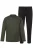JP1880 Pyjama lang  grasgroen / zwart