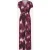 Topvintage exclusive ~ Livia Faded Tropical Print jumpsuit in paars