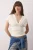 TRENDYOLMİLLA Dames Ecru Effen Mouwloos Getailleerd Blouses