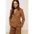 JOSH V barrel broek met plooien – cognac