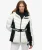 Luxe Ski Gewatteerde Jas met Riem White