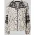 milano italy Regular fit blouse met v-hals en stitchings