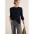 Cecil Dames Trui met gebreid detail in Blauw