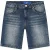 Malelions Men Washed Denim Shorts | Dark Blue