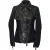Burberry Gequilted Accent Bikerjack in Zwart Lamsleer
