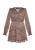 faina Jurk  bruin / goud / lichtgrijs / mauve