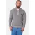 Jan Vanderstorm regular fit gebreide schipperstrui Plus Size – grijs