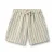 Wheat regular waist gestreepte casual short groen met textuur