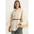 Gestructureerde Overdreven Button-Up Overjas