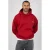 Prohibited oversized hoodie met backprint – rood