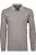 RAGMAN Softknit Poloshirt lange mouw zilvergrijs, Motief