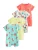 Next Rompertje/body  turquoise / geel / rood / wit