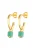 ELLI PREMIUM Oorbellen  goud / groen