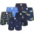 Phil & Co Geweven wijde boxershorts heren 6-pack multipack met print