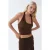 Halternekk Slim Fit Crop Blouse