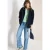 Cecil Dames Jas met capuchon en trekkoord in Blauw