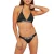Calvin Klein Bikinitop met driehoekige cups voor dames (Zwart)