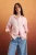 TRENDYOLMİLLA Dames Roze Effen Lang Oversized Overhemden