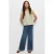Mango Kids wide leg jeans – mediumblauw