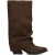 Poelman Ps lois laarzen studs dark brown hoge laarzen dames