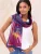 Lipsy Sjaal  navy / geel / pink / oudroze