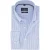 Gestreepte overhemd met borstzak Casa Moda casual fit lichtblauw witte knoop