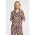 Geisha blouse met print – bruin